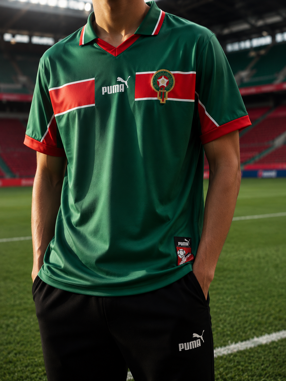 قميص المنتخب المغربي الكلاسيكي – Retro Morocco Football Jersey قميص المنتخب المغربي الكلاسيكي – Retro Morocco Football Jersey